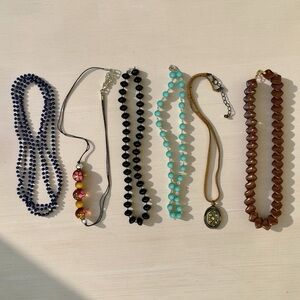 Assorted Vintage Beaded Necklaces - Multi-Color Set